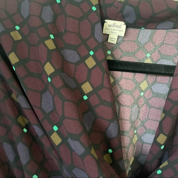 Wilfred franca wrap dress geometric shape pattern size 4 - Picture 3 of 15